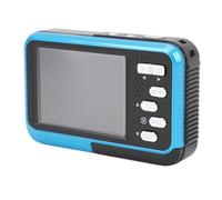 Generic Camera Impermeabile da 11 Piedi, Fotocamera Subacquea 4K HD a Doppio Schermo 128 GB Espandibile per lo Snorkeling (BLUE)