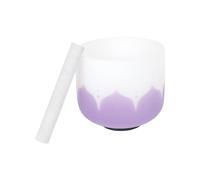 Generic Campana tibetana da 20,3 cm con martelletto rituale per musicoterapia campana tibetana in cristallo da 20,3 cm con martello e O-ring in gomma per la creazione di musica