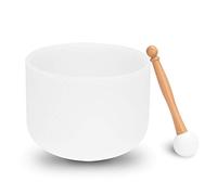 Generic Campana Tibetana in Cristallo 440 Hz per Terapia del Suono con Vibrazione Curativa Perfetta, Ideale per la Meditazione e la Guarigione con i Cristalli, Ciotola di Cristallo da 8 Pollici