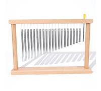 Generic Campanello a Barra per Percussioni da 20 Note, Tubo in Alluminio, Carillon Musicale, 39 X 6,5 X 26 Cm, Toni Chiari, Design Stabile da Tavolo per Meditazione, Yoga, Aula