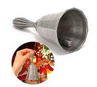 Generic Campanello retrò Realizzato a Mano in Lega di Zinco per il Servizio in Camera con Cene Rumorose, Campanello Antiruggine per Ricordare le Lezioni - Dorato (argento antico di stagno)