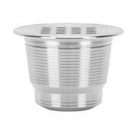 Generic Capsula per caffè Riutilizzabile in Acciaio Inossidabile 304 con Cucchiaio a Spazzola per Macchina da caffè Capsula Ecologica per Tutti gli Amanti del