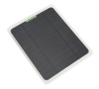 Generic Caricabatteria Solare Portatile Impermeabile Monocristallino Doppia Uscita USB per Auto Barca 20W 12V Mantenitore di Batteria Solare per Ricarica di Emergenza Esterna