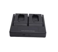 Generic Caricabatterie Compatto per Fotocamera di Tipo C a Doppia Porta per Serie Q2 Q3 SL con Display di Stato Intelligente