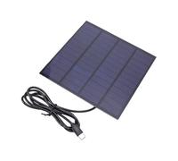 Generic Caricatore a Pannello Solare da 5 W Ad Alta Efficienza per Telecamere di Sicurezza Esterne Campeggio Escursionismo Fonte di Alimentazione Portatile a Energia Verde