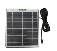 Generic Caricatore da pannello solare 5W 5V per Arlo Pro 5S/Pro 4/Pro 3/Ultra 2 (nero-TypeC)