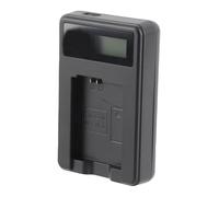 Generic Caricatore della Batteria, Caricatore Batteria della Fotocamera in Plastica con Display LCD per Fotocamera per la