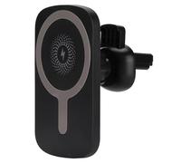 Generic Caricatore Magnetico per Auto Wireless Ricarica Rapida Premium Design Elegante per Telefono IOS 12 13 Materiale ABS Durevole 1 Confezione (BLACK)