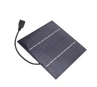 Generic Caricatore Solare Portatile da 5 W in Silicio Monocristallino Ricarica USB Efficiente per Avventure All'aria Aperta Design 145x145 Mm