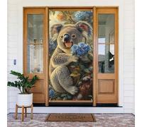 Generic Carino Koala Stampa Welcome Door Cover 185 X 90 Cm Vacanze Stagionali Decorazioni Sfondo Per Porta D'ingresso Porta