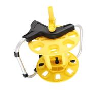 Generic Carrello Avvolgitubo da Giardino Carrello Portatubo in Alluminio da 30 M con Ruote a Spinta Manuale e Base Antiscivolo per un Facile Stoccaggio e Trasporto