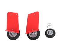 Generic Carrello di Atterraggio Anteriore per Aereo RC Rosso, Ruote in Plastica e Metallo Resistenti per XK A300, Installazione Semplice 1 Ruota Anteriore e 2 Ruote