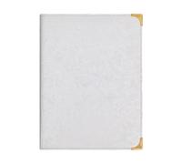 Generic Cartella porta-menù elegante, chiara visualizzazione, 9,6 x 12,6 pollici, libro dei menù, 12 visualizzazioni per bar, matrimoni, ristoranti, hotel, Bianco