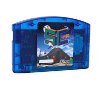Generic Cartuccia da Gioco HD retrò con Backup di Salvataggio Automatico, Cartuccia da Gioco Open Source per N64, Scheda a Lettura Rapida per un Gameplay Senza Interruzioni (blu trasparente)