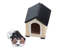 Generic Casa delle Bambole Cuccia per Animali Playset Decorazione per Cuccioli Carini per Casa delle Bambole per Bambini Design in Resina da 1 unità