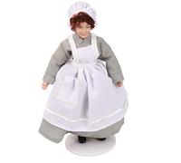 Generic Casa delle Bambole in Porcellana in Miniatura Chef Man Doll Posa Flessibile Supporto Stabile Accessorio Fai-da-te Regalo per Edifici di Box/Cover delle Bambole in Scala 1:12 (cuoco)