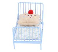 Generic Casa di Bambole, 1:12 Letto nel Buon Lavoro in Miniatura per Soggiorno (Motivo floreale blu)