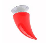 Generic Casco da Motociclista Corno da Demone Decorazione a Ventosa Ferma per Qualsiasi Casco Rosso/Nero 2,6x1,5 Pollici per Pilota (rosso)