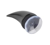 Generic Casco da Motociclista Corno da Demone Decorazione a Ventosa Ferma per Qualsiasi Casco Rosso/Nero 2,6x1,5 Pollici per Pilota (BLACK)