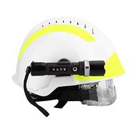 Generic Casco di Salvataggio Casco Protettivo Anti-impatto per Vigili del Fuoco con Occhiali e Lampada Frontale per Servizi di Emergenza Regolabile 53 Cm-63 Cm