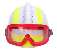 Generic Casco di Salvataggio con Luce per Operazioni Antincendio e di Ricerca, Elmetto Protettivo F2 Regolabile, Materiale PC Resistente, Dimensioni 11,81 X 6,30 Pollici (WHITE)