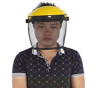 Generic Casco di Sicurezza con Visiera in Rete per Protezione Forestale da Decespugliatore con Fascia Regolabile per Comfort e Lunga Durata, Adatto per la Rifinitura del Giardino