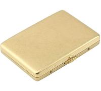 Generic Cassa Creativa Della Sigaretta in Rame Puro Ette Caso Ultra Sottile Portatile Uomini Donne Forte Ette Box, Giallo