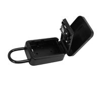 Generic Cassetta di Sicurezza per Chiavi Esterne Serratura a Codice Sicuro Cassetta di Sicurezza per Chiavi a Prova di Acqua per Garage Domestico Materiale in Lega di Alluminio (BLACK)