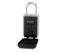 Generic Cassetta di Sicurezza per Chiavi Esterne Serratura a Codice Sicuro Cassetta di Sicurezza per Chiavi a Prova di Acqua per Garage Domestico Materiale in Lega di Alluminio (SILVER)