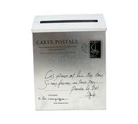 Generic Cassetta Postale Elegante con Design Unico per Esterni, Argenteo