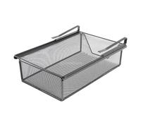 Generic Cassetto Estraibile Sospeso per Armadio, Portaoggetti in Ferro per La Casa, Robusto Cestino Portaoggetti per Biancheria Intima, Cassetto per Sotto La, 46 cm x 29 cm x 9 cm