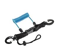 Generic Cavo a spirale Anti perso Torcia Elettrica Della Macchina Fotografica Guinzaglio di Sicurezza per Immersioni Snorkeling Surf Kayak