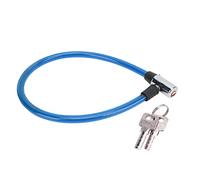 Generic "Cavo Antifurto per Bici Robusto Filo di Acciaio Resistente Lucchetto a Cavo Combinato Portatile per Cancello Bici Moto 25,59" per gli Amanti del Ciclismo, Filo di Acciaio in Gomma, 1 set"