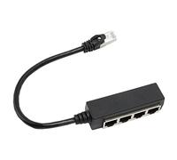 Generic Cavo Splitter Ethernet RJ45 Trasmissione Efficiente del Segnale per Laptop, 1,8 Pin per Router, 1 Porta di Rete RJ45, Adattatore Splitter Comoda Connessione,