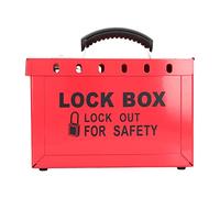 Generic Centro di Lockout della Stazione di Gestione degli Scaffali per Lucchetti in Lamiera di Acciaio Rossa Costruzione Durevole per la Gestione dei Lock, Stoccaggio di Lockout per Energia