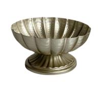 Generic Centrotavola in metallo con base, vaso con ciotola, vaso per fiori, per matrimonio, interno ed esterno, 18x10 Cm