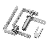 Generic Cerniere a doppia azione, 304, per porte a mezza vita, in acciaio inox, con ritorno automatico, adatte per tavole da 2,2 cm, fino a 15 kg