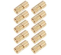 Generic Cerniere a Scomparsa Cilindriche in Ottone da 12 Mm Design Affidabile per Piccole Applicazioni di Mobili per la Lavorazione del Legno 10 Pezzi