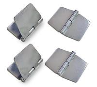 Generic Cerniere saldabili in acciaio resistente, 4 pezzi, stile moderno, resistenti alla corrosione, 6,1 x 7,4 cm
