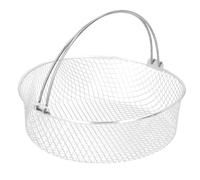 Generic Cestello per Frittura Durevole in Acciaio Inossidabile con Maniglia e Design Uniforme per il Riscaldamento per Friggitrici Senza Olio, compatibilità 8,25", Ideale per la Cottura di Patatine