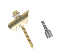 Generic Chiodi per Recinzione in Acciaio Inossidabile Zincato con Denti Rinforzati per Graffe per Recinzione, 50 Pezzi Chiodi di Fissaggio per da 2" per Tessuta, Adatti per Pali e Alberi di, Acciaio