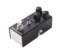 Generic Chitarra Elettrica Ultimate Drive Effector Pedale Tono Overdrive con Distorsione Ricca per Spettacoli Dal Vivo in Studio Alluminio Nero Leggero per Musicisti
