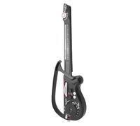 Generic Chitarra Pieghevole Senza Corde per Bambini, Riproduzione Musicale Wireless Bluetooth, Suoni Realistici e Materiale Sicuro, Formazione Musicale Evolutiva per Principianti (BLACK)