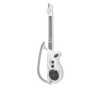 Generic Chitarra Pieghevole Senza Corde per Bambini, Riproduzione Musicale Wireless Bluetooth, Suoni Realistici e Materiale Sicuro, Formazione Musicale Evolutiva per Principianti (WHITE)