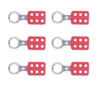 Generic Chiusura per Lucchetto Isolante, Chiusura per Tagout di Bloccaggio Ad Alte Prestazioni per la Sicurezza Industriale, Diametro della Ganascia di 25 Mm, 6 unità in un Set