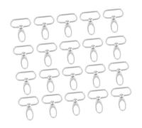 Generic Chiusure per Borse 20 Pezzi Clamp/Holder Girevoli Girevoli Ad Alta Resistenza per Progetti Artigianali Fai-da-te Appendere Chiavi e Bottiglie (32 mm)