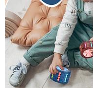 Generic Cilindro 3D Puzzle Giocattolo Fagiolo Magico Ruota Giochi di Diapositive Giocattolo per Bambini, Esercizio Coordinazione Occhio-mano Regali per Bambini in Ufficio Scuola Casa Blu 7,5 Cm (#3)