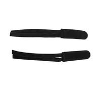Generic Cinghia Adesiva per Pedale della Bicicletta Clip Durevole per Bici a Scatto Fisso per Ciclismo su Strada Design Confortevole in Tela 1 Paio (BLACK)