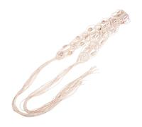 Generic Cintura Boho Intrecciata da Donna in Corda Larga Conchiglie Simulate Decorativa Stile Vintage Comoda per Occasioni Casual e Uscite al Mare