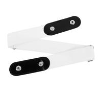 Generic Cintura Cintura Comoda e Versatile senza Fibbia in Pelle Pu Bianca per Pantaloni e Gonne Estive